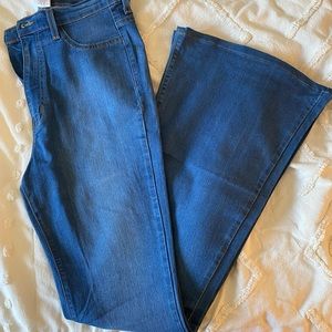 High Waisted Bell Bottom Jeans